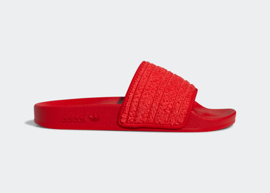adidas Adilette Slides Vivid Red