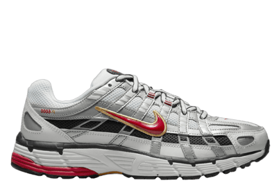 Nike P-6000 White Varsity Red Metallic Platinum (W)