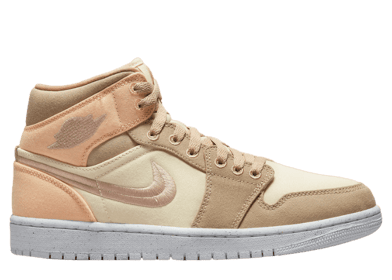 Air Jordan 1 Mid SE Muslin Canvas (W)