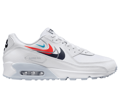 Nike Air Max 90 Quadruple Swoosh White