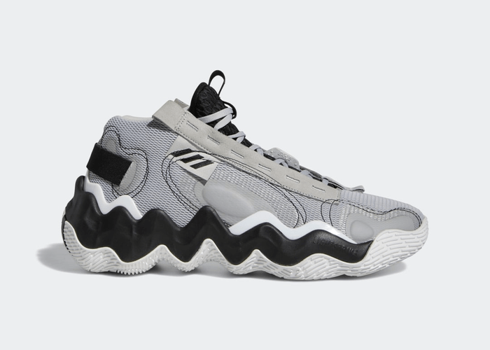 adidas Exhibit B Mid Basketball Shoes Grey Two - GY8978  display picture 3