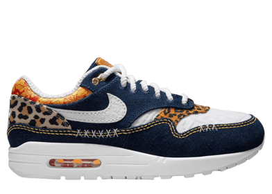 Nike Air Max 1 Premium Denim Animal Print