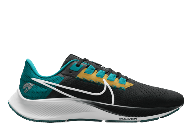 Nike Air Zoom Pegasus 38 (NFL Jacksonville Jaguars) Running Shoes
