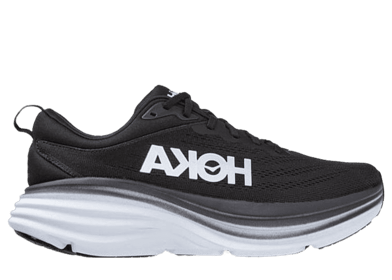 Hoka One One Bondi 8 2E Wide Black White