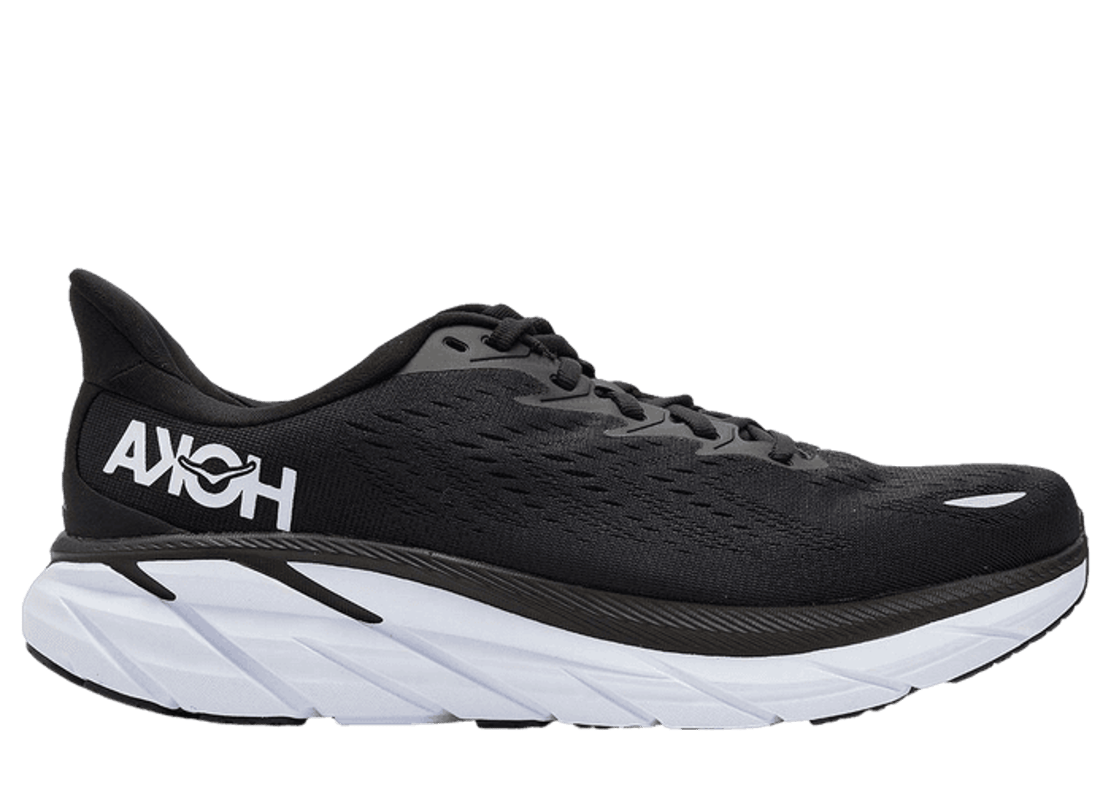Hoka One One Clifton 8 2E Wide Black White