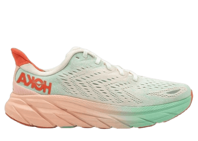 Hoka One One Clifton 8 Orange Mint Green (W)