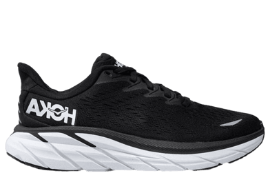 Hoka One One Clifton 8 Wide 'Black White' (W)