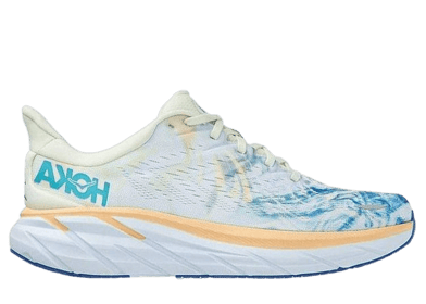 Hoka One One Clifton 8 Wide White Blue