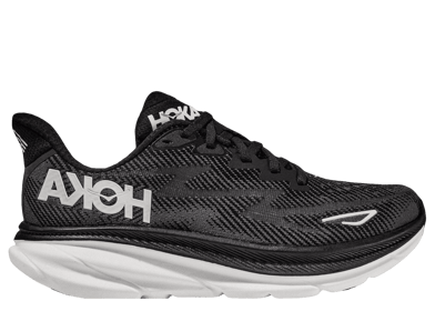 Hoka One One Clifton 9 2E Wide Black White