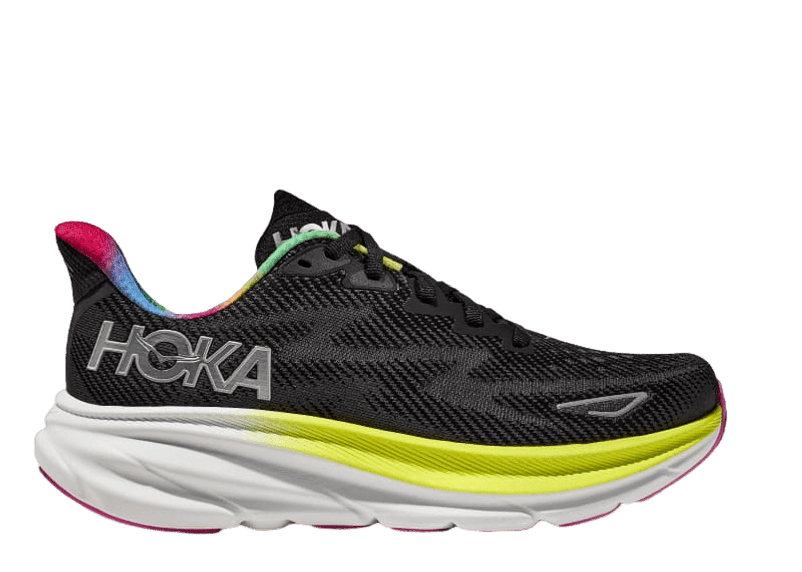 Hoka One One Clifton 9 'Black Rainbow'