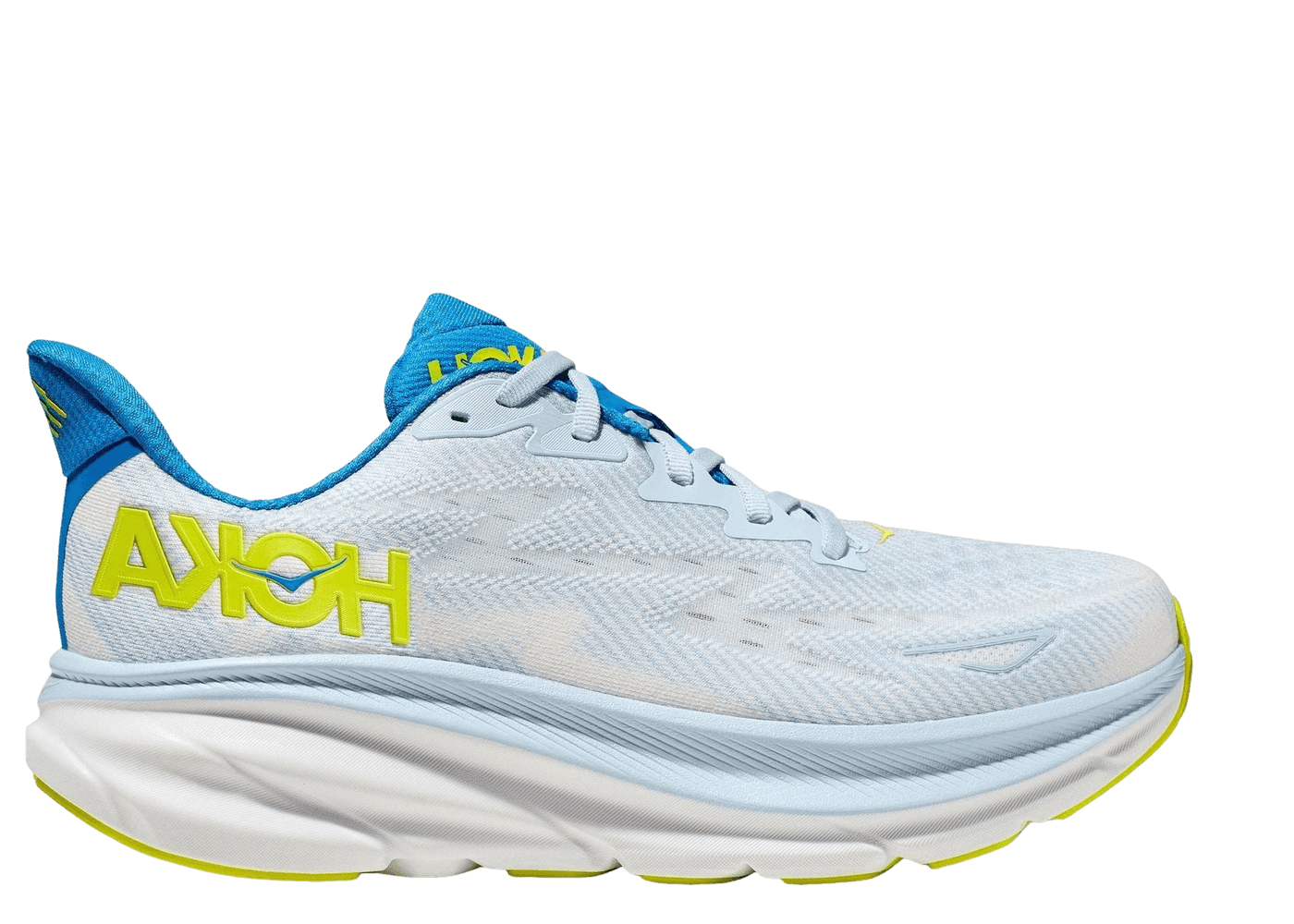 Hoka One One Clifton 9 Wide 'Ice Water Evening Primrose'