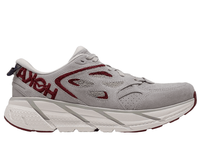 Hoka One One Clifton L Embroidery Lunar Rock Cabernet