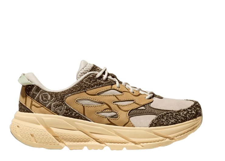 Hoka One One Clifton L Suede 'Elite Terrain System - Oat Milk Pollen'