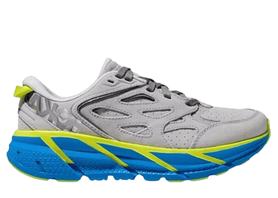 Hoka One One Clifton L Suede Lunar Rock Diva Blue