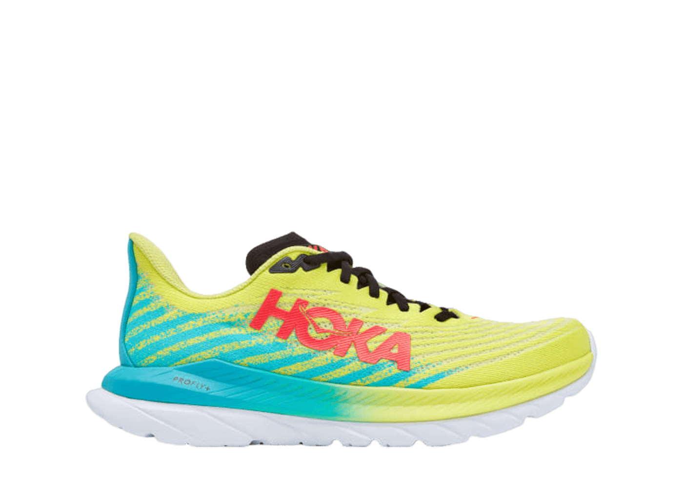 Hoka One Men’s Size 8B Mach 5 Running Shoes  Evening Primrose & Scuba Blue Hoka MEN main image 3