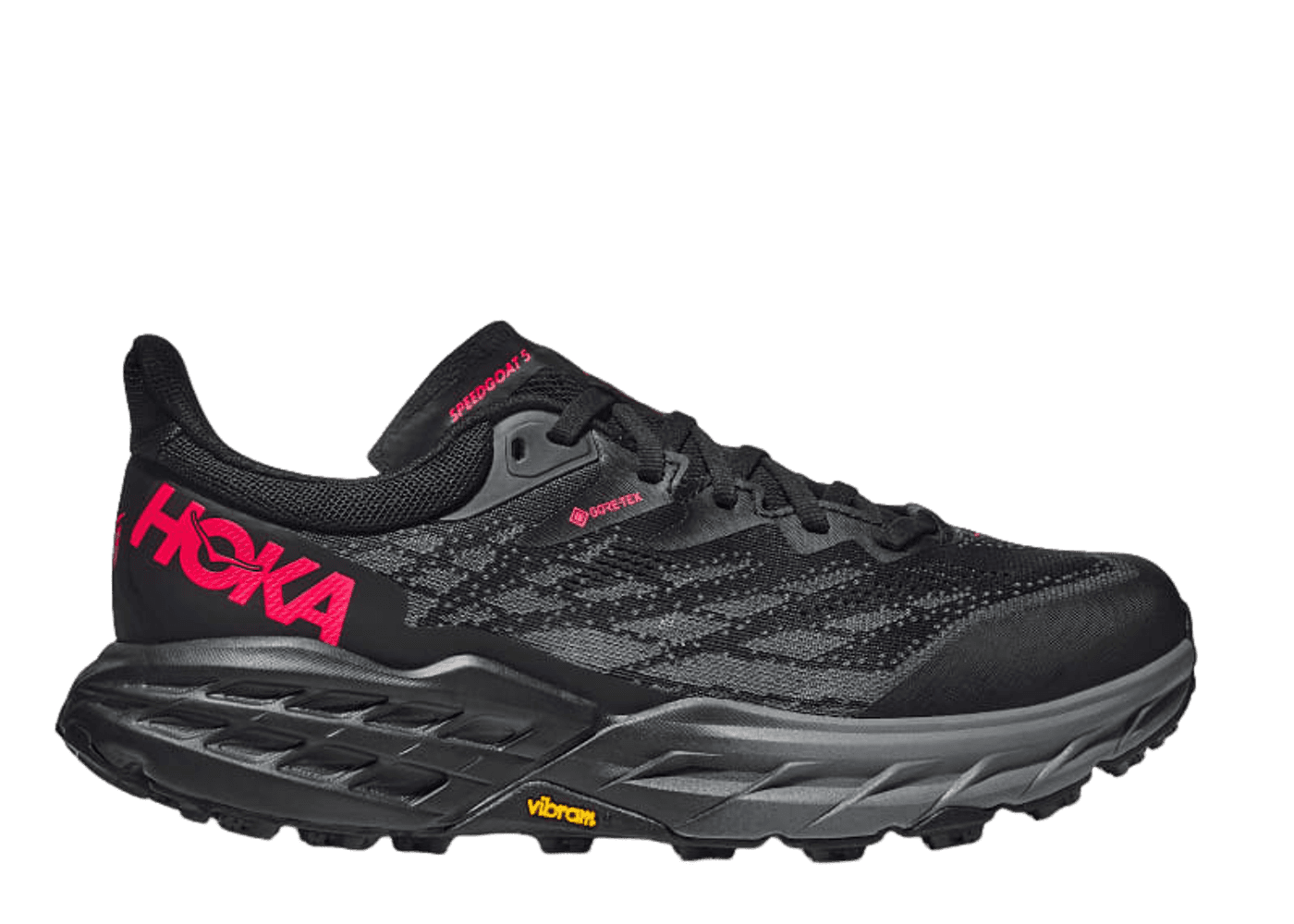Hoka One One Speedgoat 5 GORE-TEX 'Black Red' (W) - 1127913-BBLC