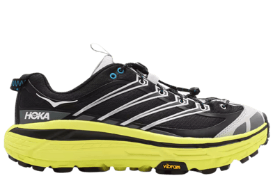Hoka Mafate Three 2 Black Citrus