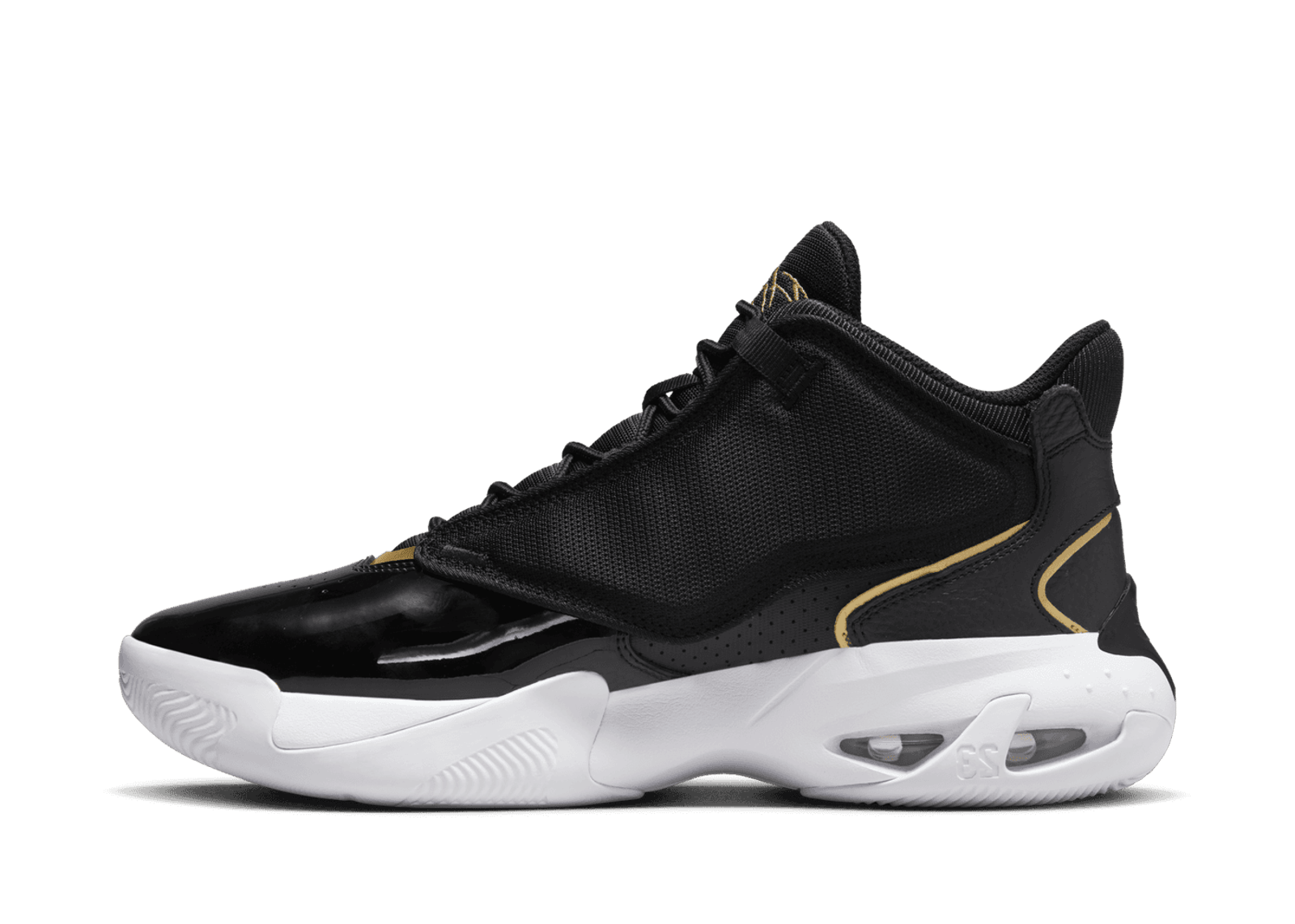 Jordan Max Aura 4 'Black Metallic Gold'