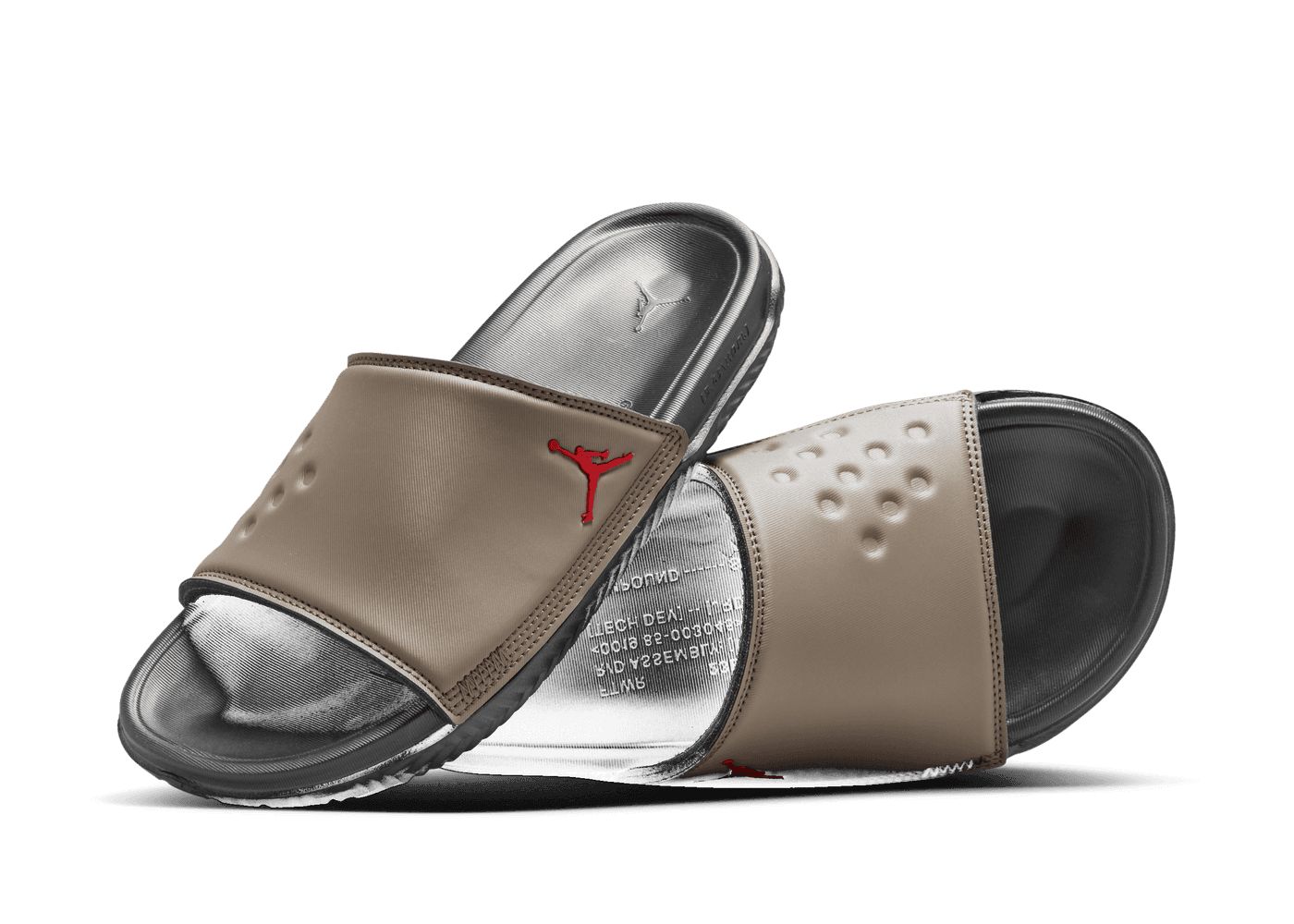 Jordan Play Slide 'Palomino Fire Red'