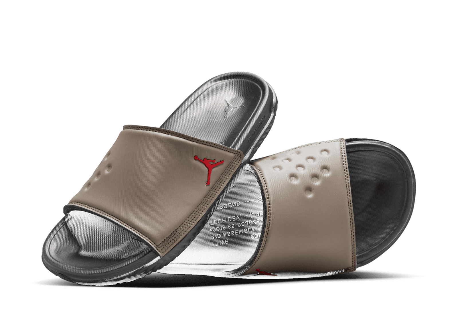 Jordan Play Slide 'Palomino Fire Red'