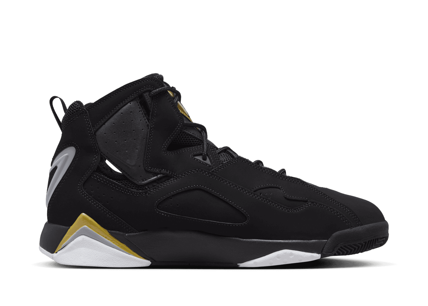 Jordan True Flight 'Black Metallic Gold'