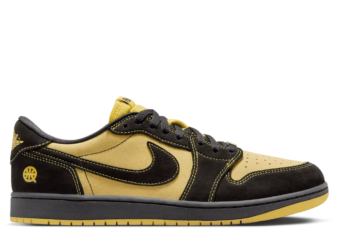 Jordan 1 Retro Low OG Quai 54 Black Tour Yellow Red