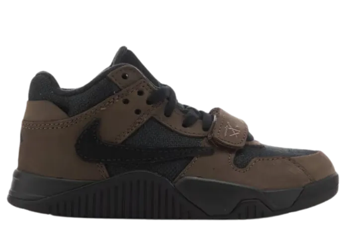 2新品17.5cm トラヴィススコット × ナイキ PS ジョーダンFJ2851 Jordan Jumpman Jack TR Travis Scott Dark Mocha (PS) - FJ2851-204