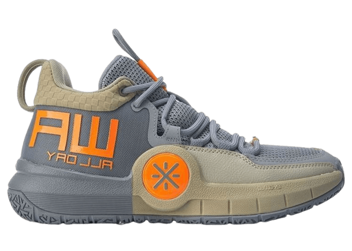 Li-Ning All Day 4 Gray Creamkhaki Orange