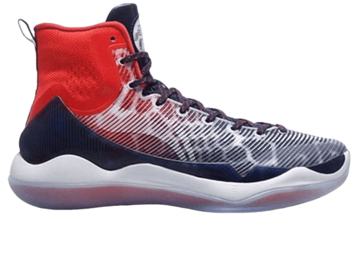 Li-Ning Hi-Top Red Black/White