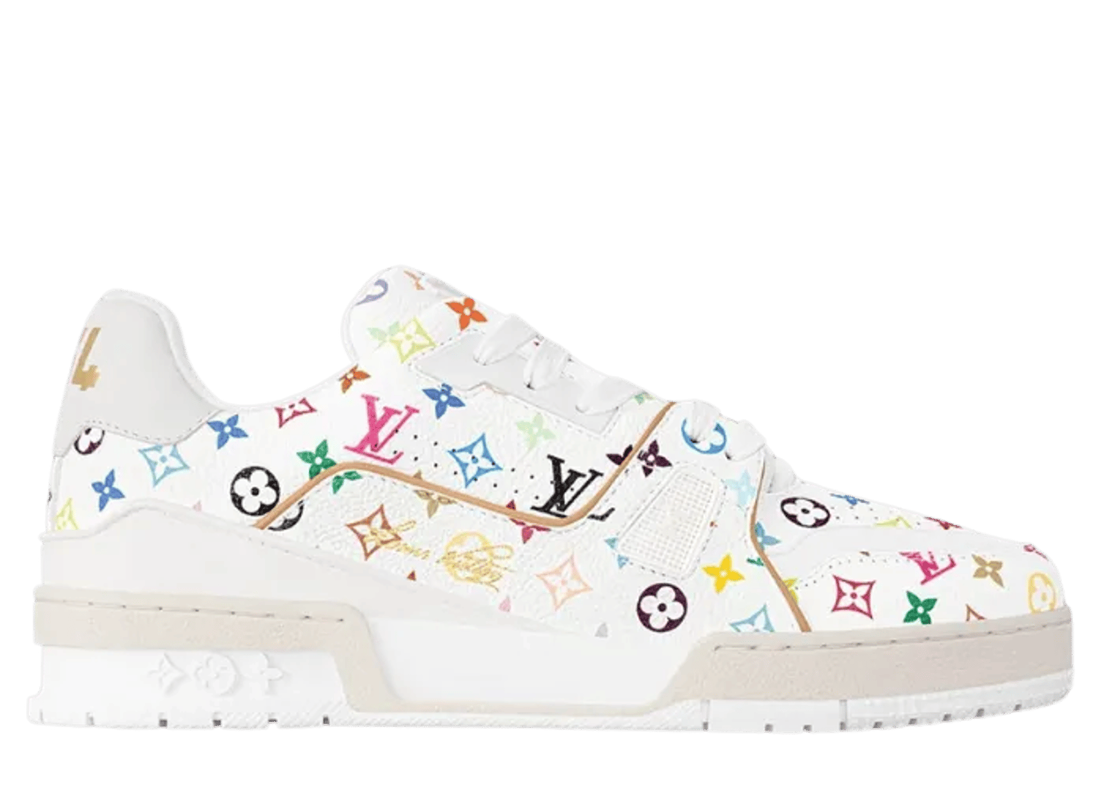 Louis Vuitton LV Trainer Takashi Murakami White