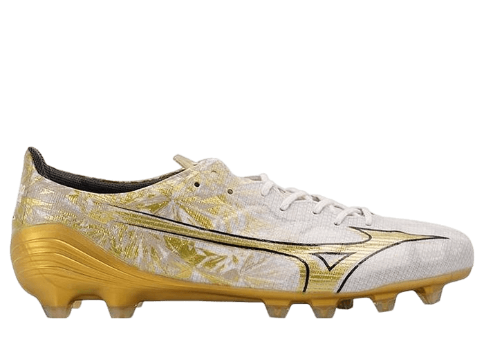 MIZUNO α JAPAN ホワイト/ゴールド Mizuno Alpha Made In Japan Firm Ground - White/GE Gold/Black