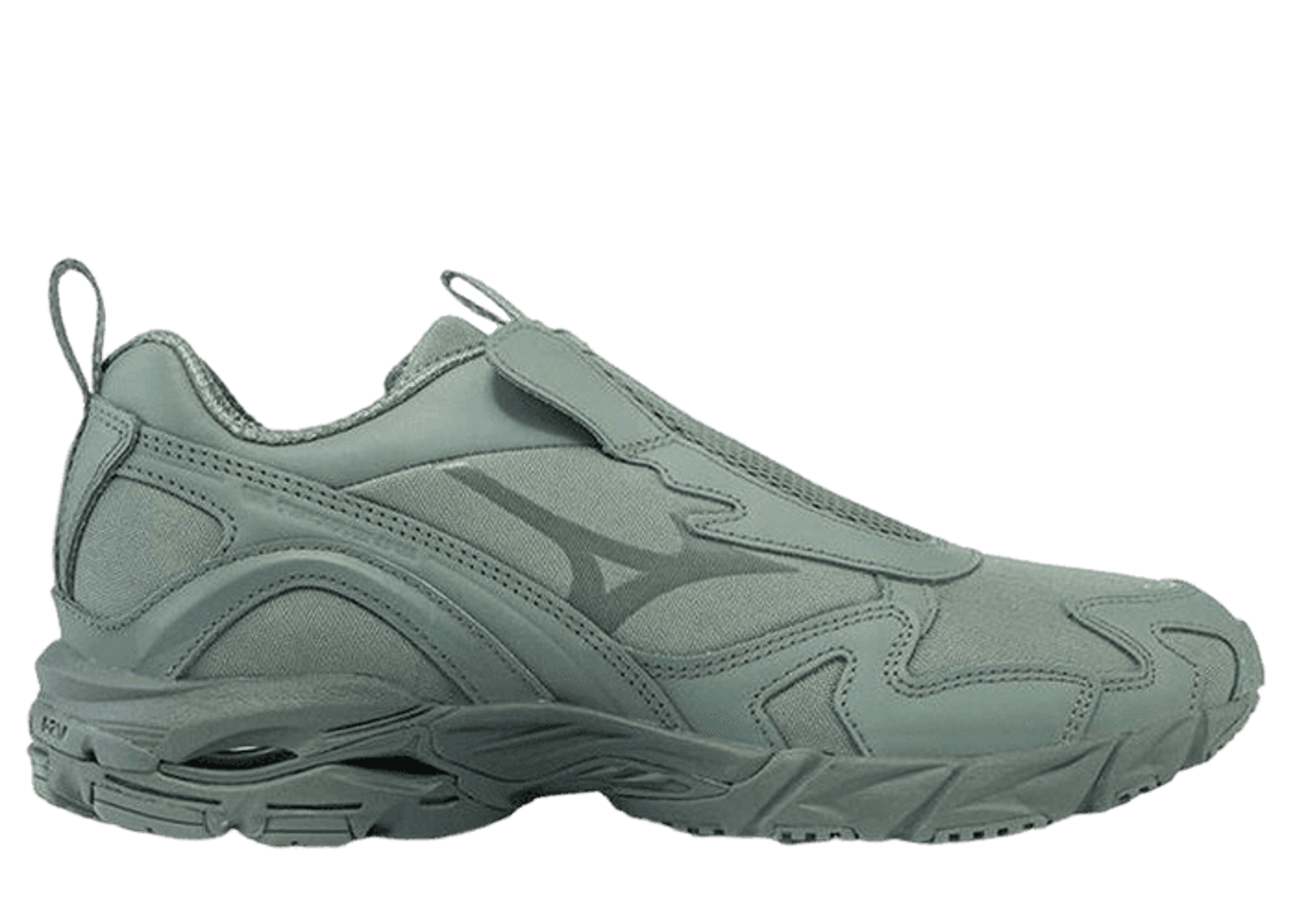 Mizuno Beams x Wave Rider 10 SlipOn Grey Silver - D1GD211601