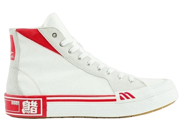 Mizuno Courts Hi Ec White Red