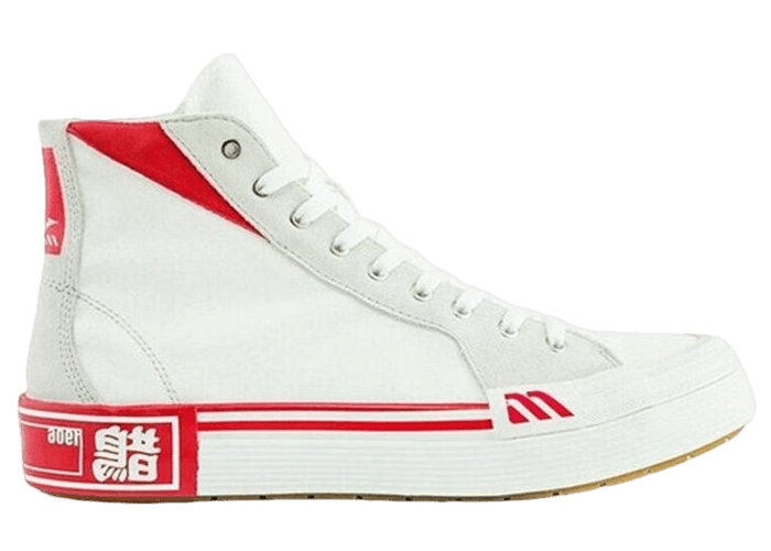 Mizuno Courts Hi Ec White Red
