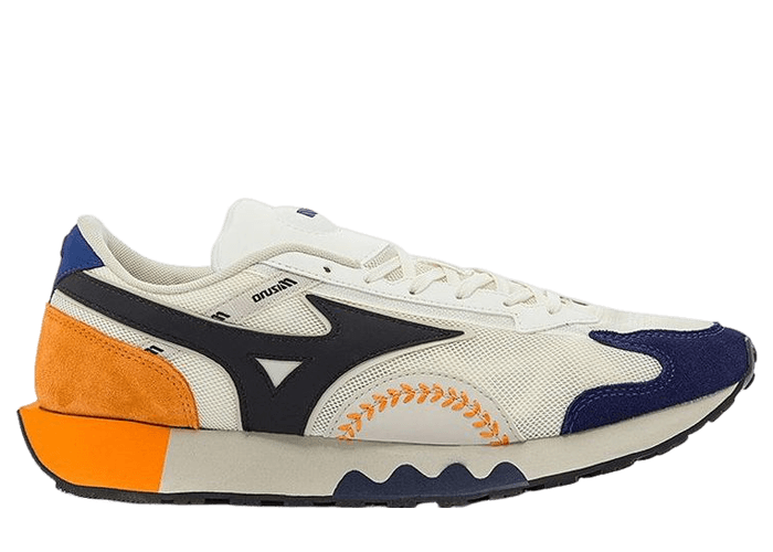 Mizuno LG 70s Baseball White Orange