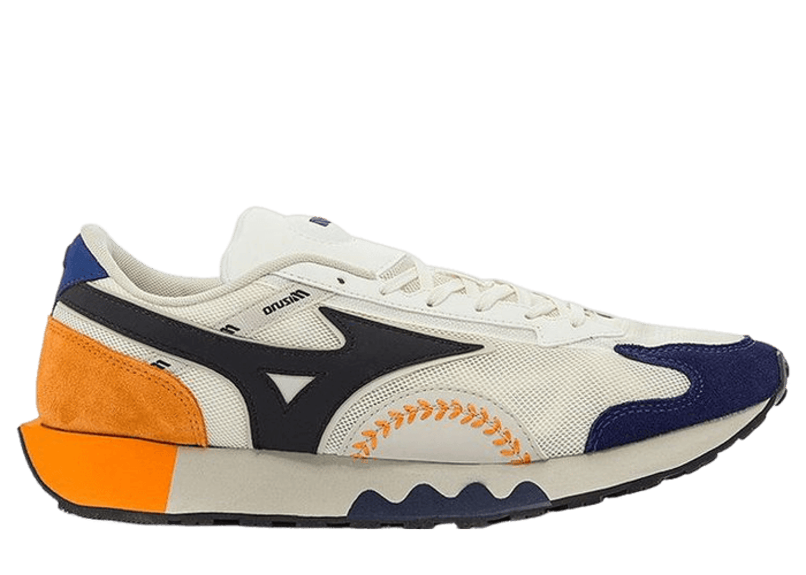 Mizuno LG 70s Baseball White Orange