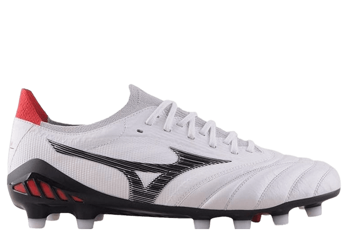Mizuno Morelia Neo III Made in Japan FG White Black Red - P1GA234009
