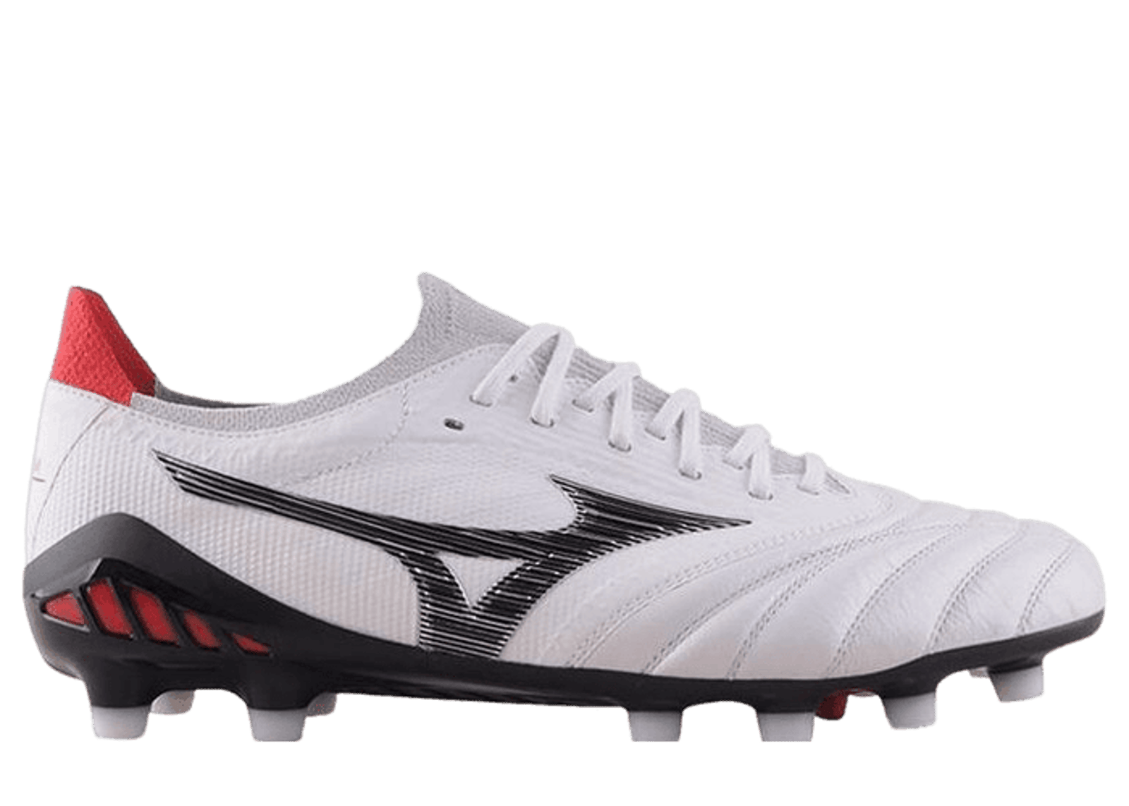 Mizuno Morelia Neo III Made in Japan FG White Black Red