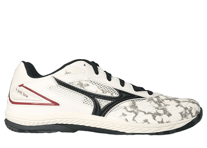 ホワイトニング Mizuno Non-Slip Shock Absorbing Breathable Low-Top Training White