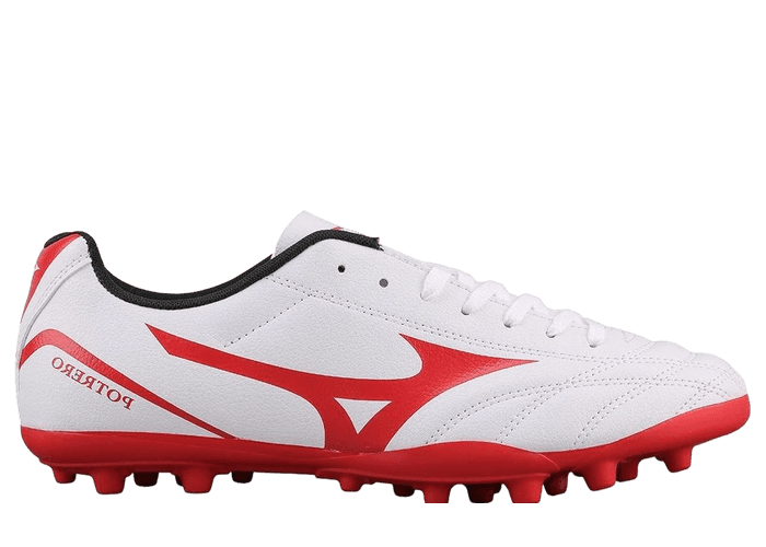Mizuno Potrero Wide AG Short Nail Soccer White Red
