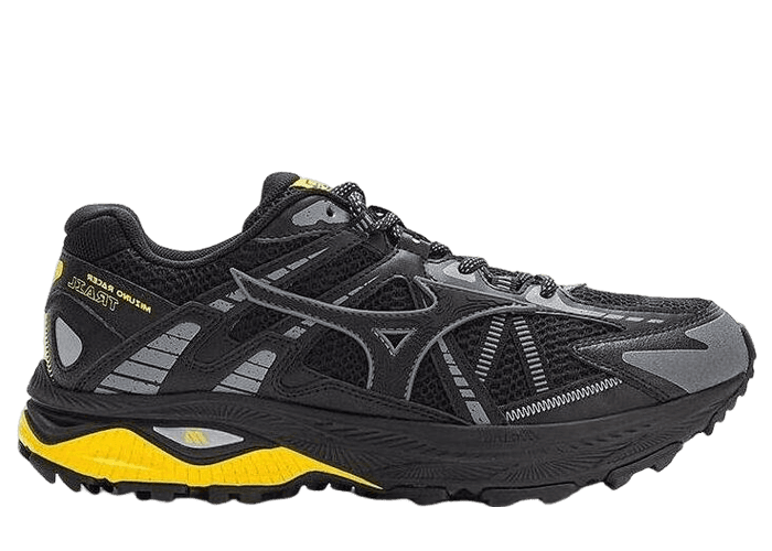 Mizuno Racer Trail Cream Black White - D1GH223801 Raffles
