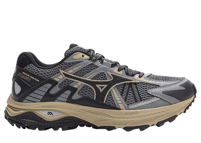 Mizuno Racer Trail Cream Black White - D1GH223801 Raffles