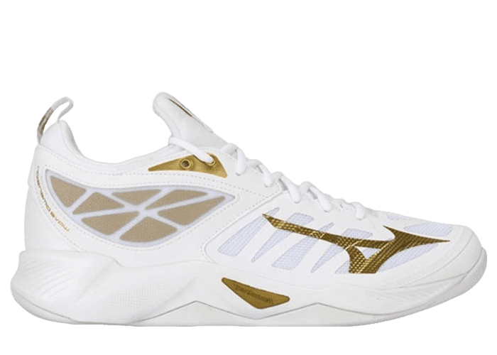 Mizuno Wave Dimension Volleyball White Gold