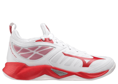 Mizuno Wave Dimension White Red
