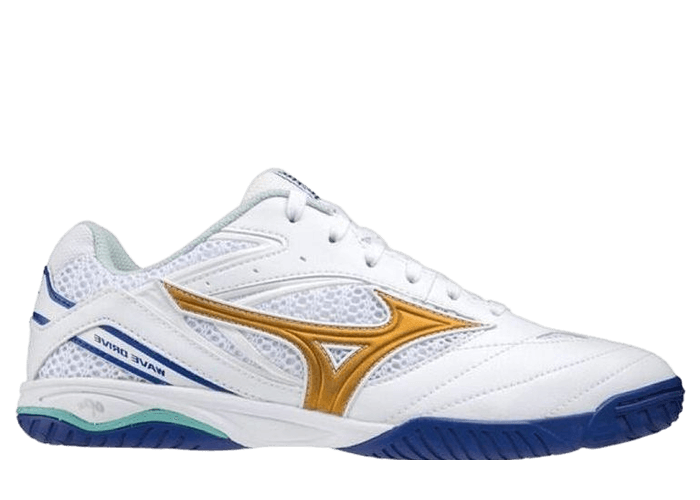 うみ Mizuno Wave Drive 8 White Gold Blue - 81GA170530 Raffles & Where