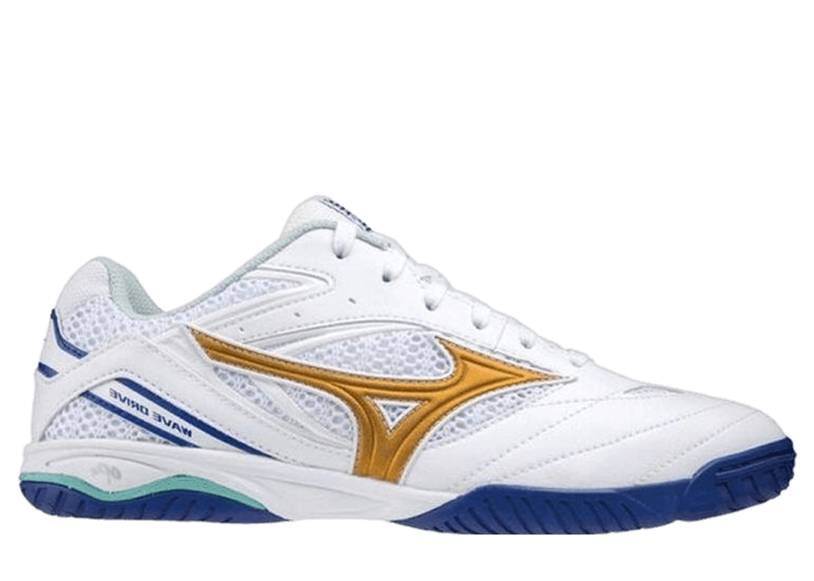 Mizuno Wave Drive 8 White Gold Blue