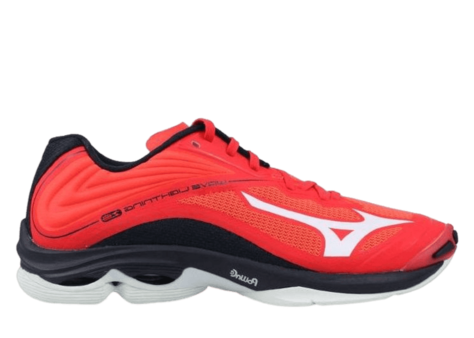 Mizuno wave lightning z black red best sale