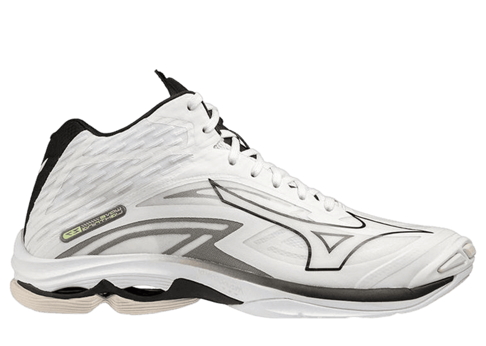Mizuno Wave Lightning Z7 Mid Volleyball White Black Grey
