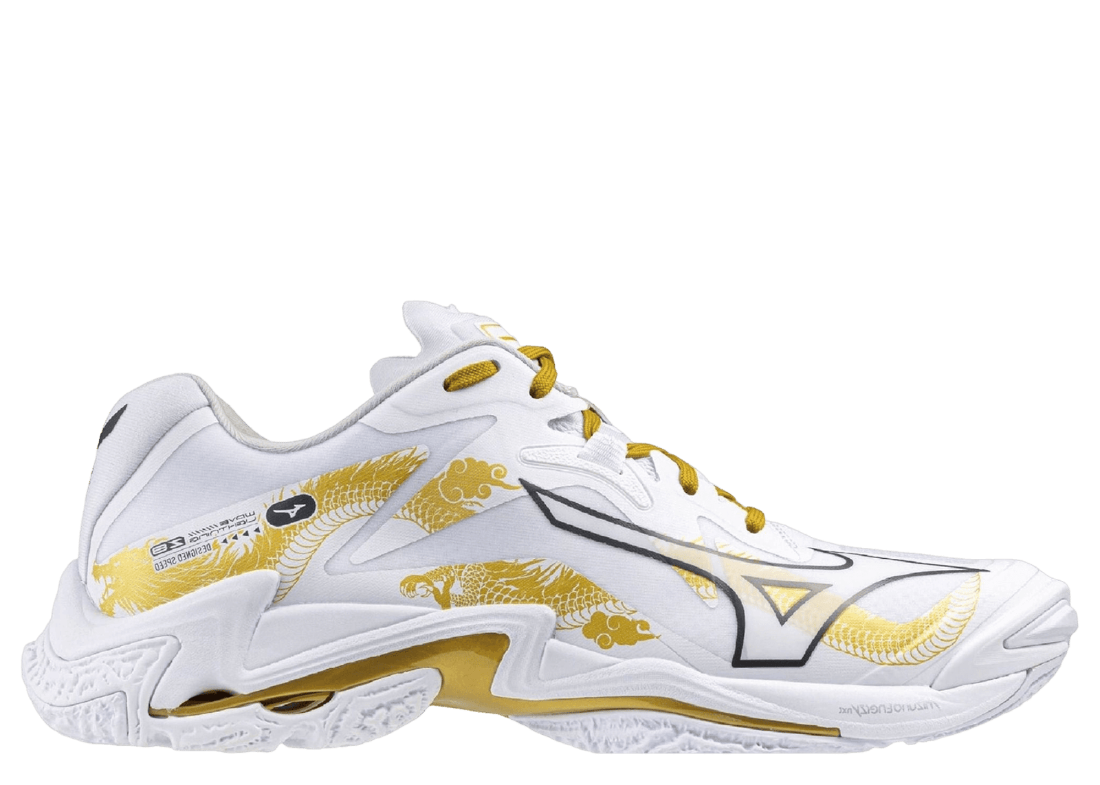 Mizuno Wave Lightning Z8 Gold Dragon - V1GA240059 Raffles & Where Mizuno Wave Lightning Z8 Gold Dragon - V1GA240059 Raffles & Where