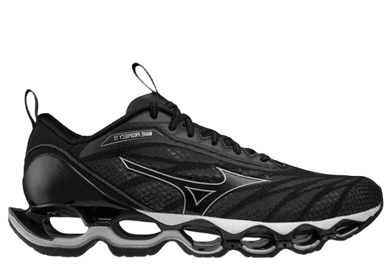 Mizuno Wave Prophecy 11 Shock Absorption Breathable Gray Silver Black